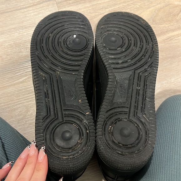 Nike Shoes Mens 12 Air Force 1 Shoes Black AF1 - Picture 5 of 10